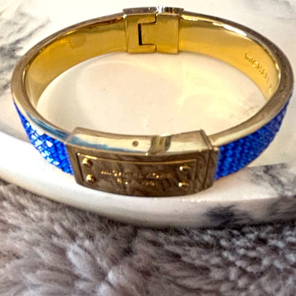 Michael Kors bracelet, vibrant blue stones, hinged clasp - Picture 3 of 8